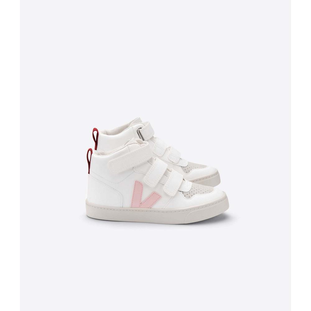 Veja V-10 MID Kids\' High Tops White | NZ 701FDN